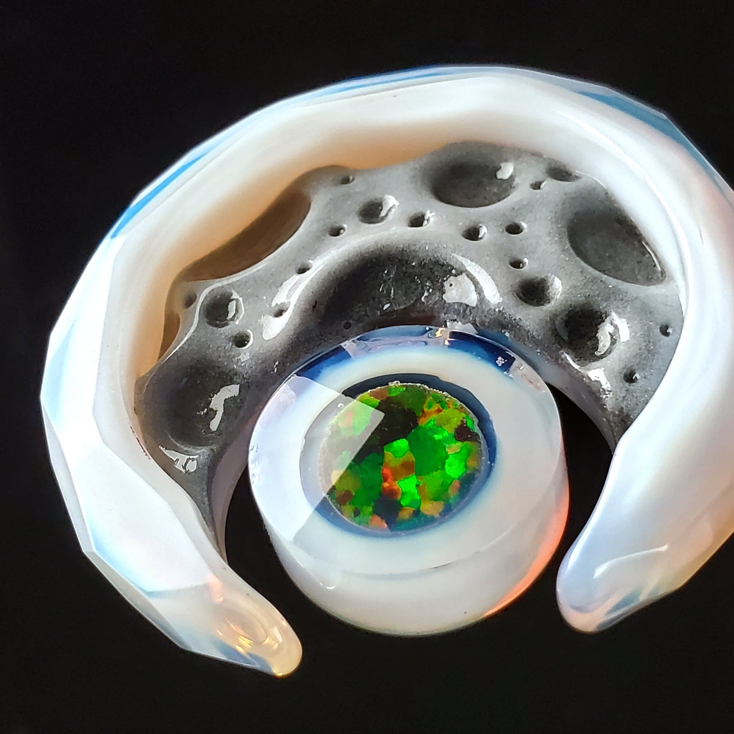 Crescent Moonstone Pendant