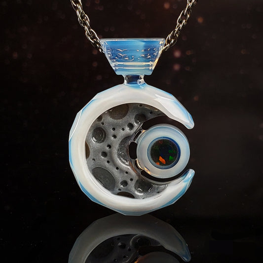 Crescent Moonstone Pendant